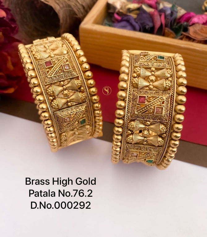 762 BH Bridal Wear Brass High Gold Patala Wholesale Shop In Surat
